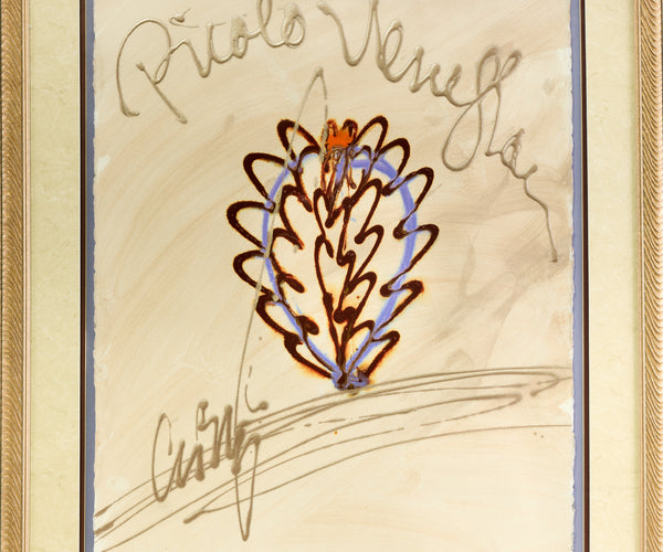 Dale Chihuly, Picolo Venetian, Drawing Signed Original 30x22 Inch Painting