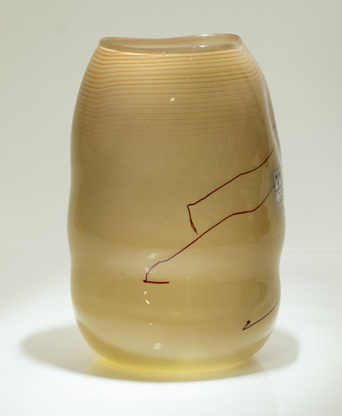 Dale Chihuly, Blanket Soft Cylinder, Signed 1980 Handblown Glass