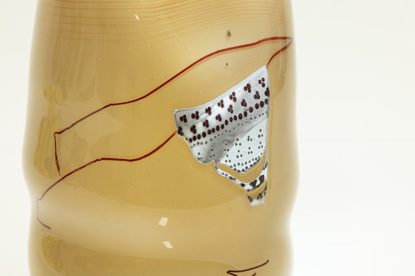 Dale Chihuly Blanket Soft Cylinder Signed 1980 Handblown Glass