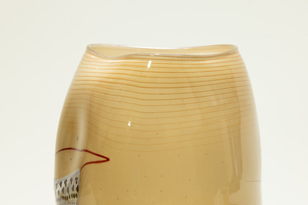 Dale Chihuly Blanket Soft Cylinder Signed 1980 Handblown Glass