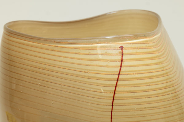 Dale Chihuly Blanket Soft Cylinder Signed 1980 Handblown Glass