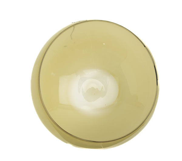 Dale Chihuly Butter Yellow Basket with Black Lap Wrap Signed 1993 Handblown Glass Sculpture