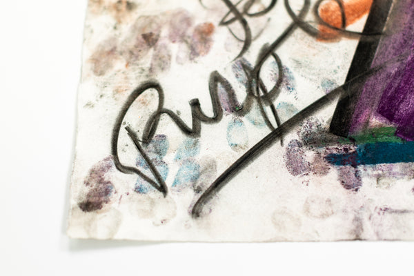 Dale Chihuly Original Signed Charcoal Venetian Drawing 89/1479