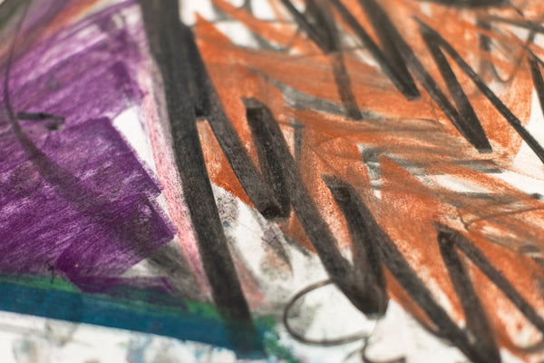 Dale Chihuly Original Signed Charcoal Venetian Drawing 89/1479