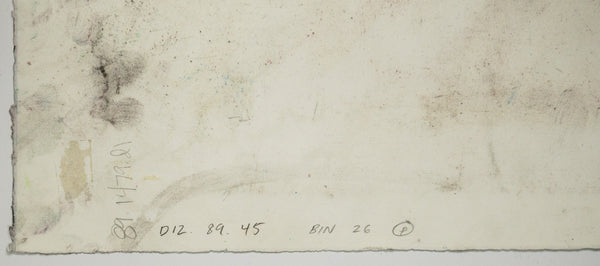 Dale Chihuly Original Signed Charcoal Venetian Drawing 89/1479