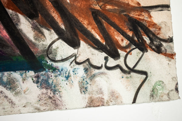 Dale Chihuly Original Signed Charcoal Venetian Drawing 89/1479