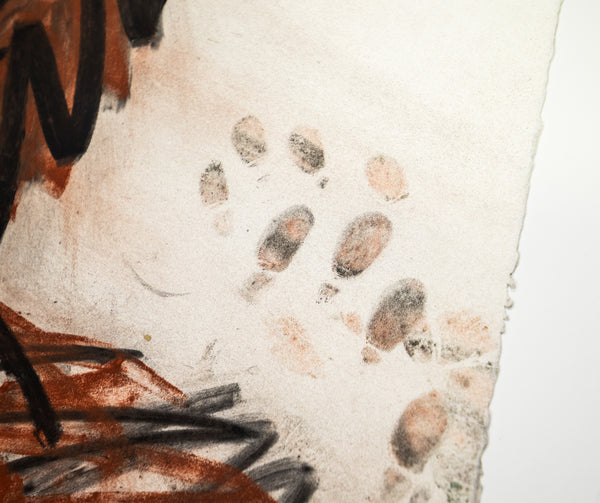 Dale Chihuly Original Signed Charcoal Venetian Drawing 89/1479