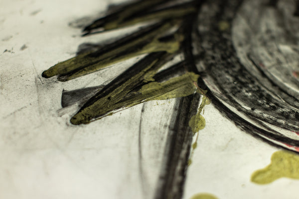 Dale Chihuly Original Charcoal Japan Drawing 89/1426