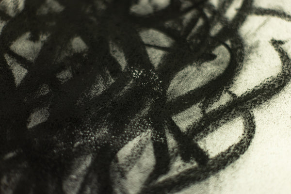 Dale Chihuly Original Signed Charcoal Japan Drawing 90/1457