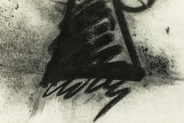 Dale Chihuly Original Signed Charcoal Japan Drawing 90/1457