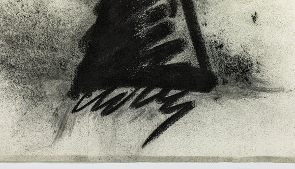 Dale Chihuly Original Signed Charcoal Japan Drawing 90/1457