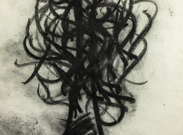 Dale Chihuly Original Signed Charcoal Japan Drawing 90/1457