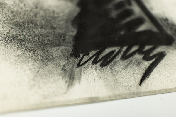 Dale Chihuly Original Signed Charcoal Japan Drawing 90/1457