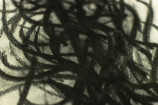 Dale Chihuly Original Signed Charcoal Japan Drawing 90/1457