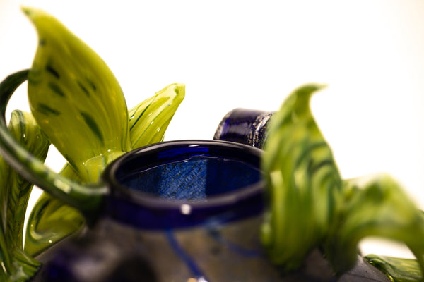 Dale Chihuly Charcoal Lime Venetian Large 19” Signed 1993 Hand-Blown Glass Sculpture