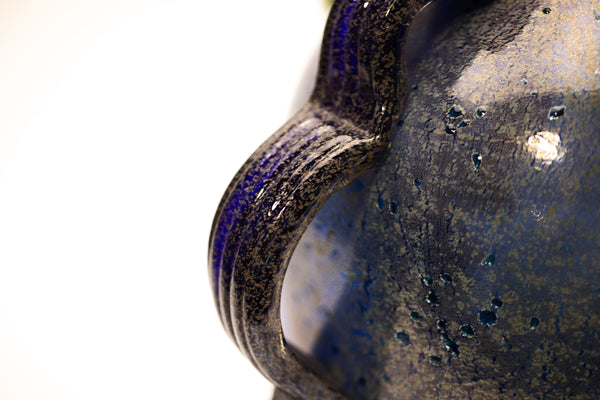 Dale Chihuly Charcoal Lime Venetian Large 19” Signed 1993 Hand-Blown Glass Sculpture