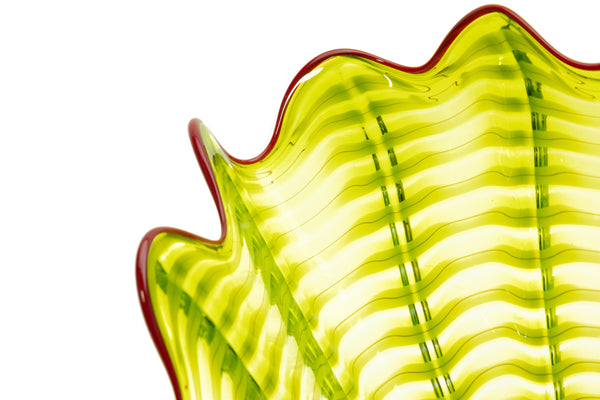 Dale Chihuly Chartreuse Persian Set Signed 2013 Chihuly Workshop Handblown Glass