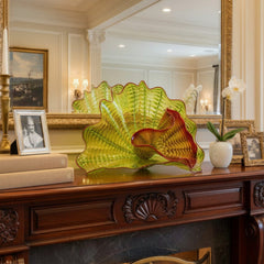 Dale Chihuly Chartreuse Persian Set Signed 2013 Chihuly Workshop Handblown Glass