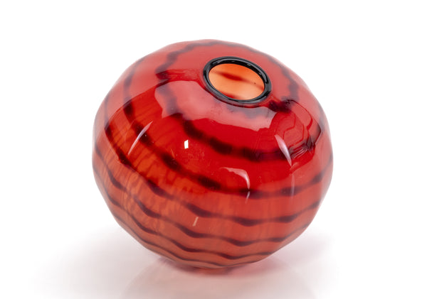 Dale Chihuly Chinese Red Seaform Pair Portland Press 1995 Sold Out Hand Blown Glass