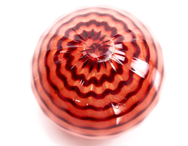 Dale Chihuly Chinese Red Seaform Pair Portland Press 1995 Sold Out Hand Blown Glass