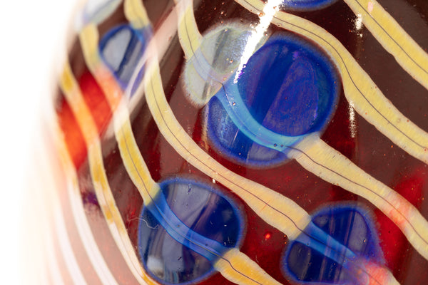 Dale Chihuly Cinnamon Macchia 2001 Portland Press Signed Hand Blown Glass