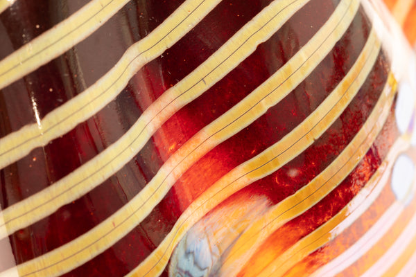 Dale Chihuly Cinnamon Macchia 2001 Portland Press Signed Hand Blown Glass