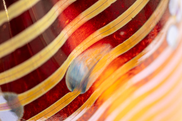 Dale Chihuly Cinnamon Macchia 2001 Portland Press Signed Hand Blown Glass