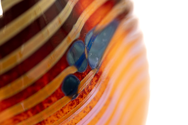 Dale Chihuly Cinnamon Macchia 2001 Portland Press Signed Hand Blown Glass