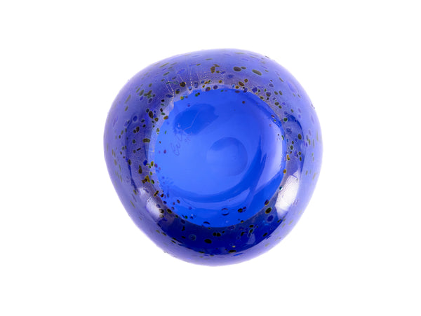Dale Chihuly, Cobalt Blue Basket, 1994 Portland Press Edition Signed Handblown Glass