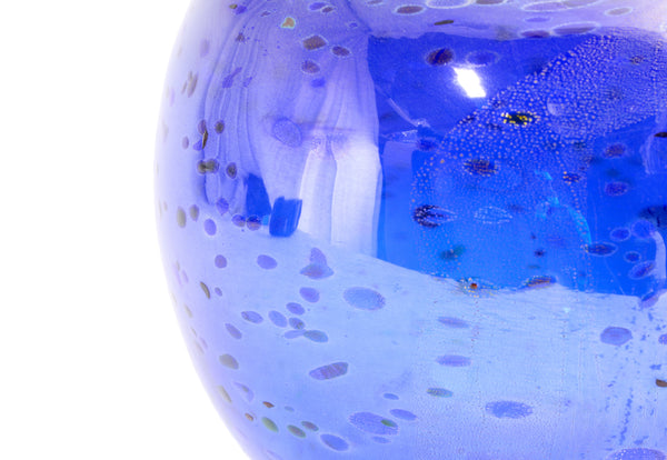 Dale Chihuly, Cobalt Blue Basket, 1994 Portland Press Edition Signed Handblown Glass