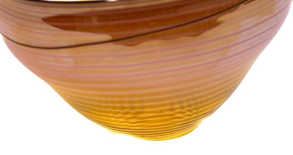 Dale Chihuly Coral Basket Signed 1998 Hand-Blown Glass