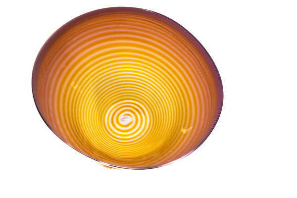 Dale Chihuly Coral Basket Signed 1998 Hand-Blown Glass