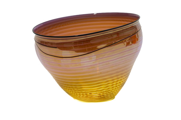 Dale Chihuly, Coral Basket - Signed 1998 Hand-blown Glass