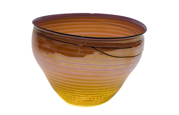 Dale Chihuly Coral Basket Signed 1998 Hand-Blown Glass