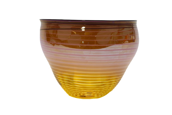 Dale Chihuly Coral Basket Signed 1998 Hand-Blown Glass