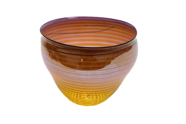 Dale Chihuly Coral Basket Signed 1998 Hand-Blown Glass