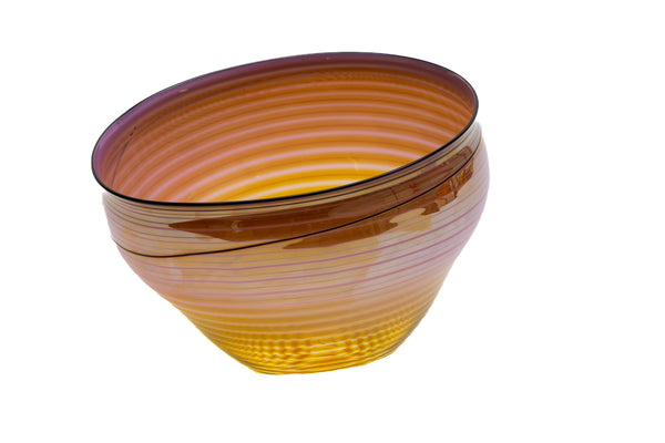 Dale Chihuly Coral Basket Signed 1998 Hand-Blown Glass