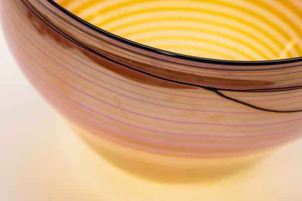 Dale Chihuly Coral Basket Signed 1998 Hand-Blown Glass