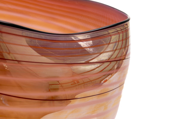 Dale Chihuly Coral Basket Signed 1998 Portland Press Handblown Glass