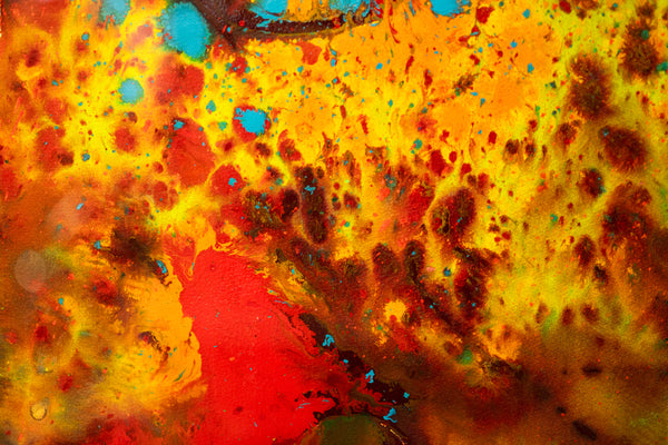 Dale Chihuly Gold Baskets Original Signed 60” x 40” Painting