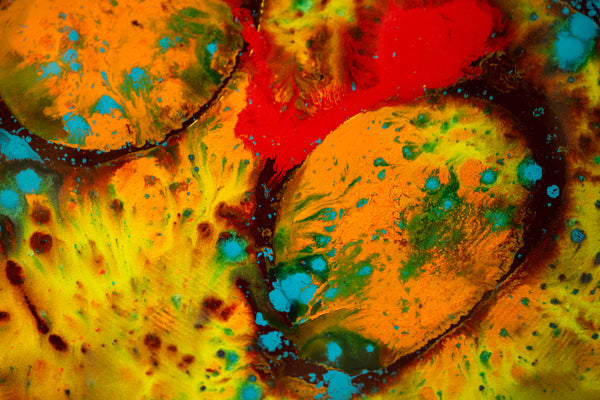 Dale Chihuly Gold Baskets Original Signed 60” x 40” Painting