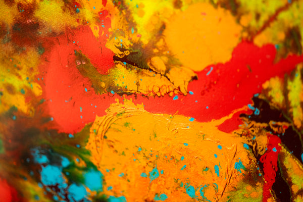 Dale Chihuly Gold Baskets Original Signed 60” x 40” Painting