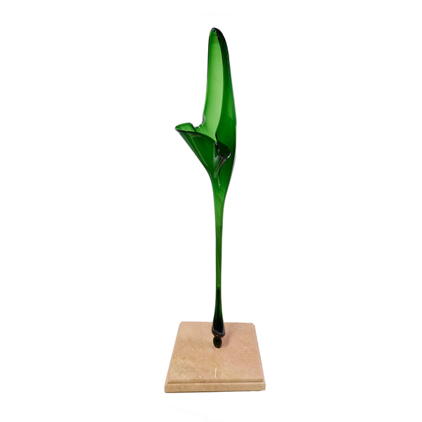 Dale Chihuly, Handblown Glass, Organic Abstract, 5 Foot Green Monumetal Installation