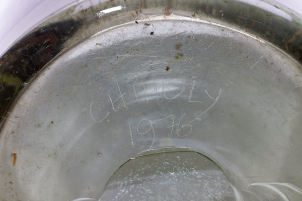 Dale Chihuly Indian Blanket Cylinder 1976 12” Signed Hand Blown Glass