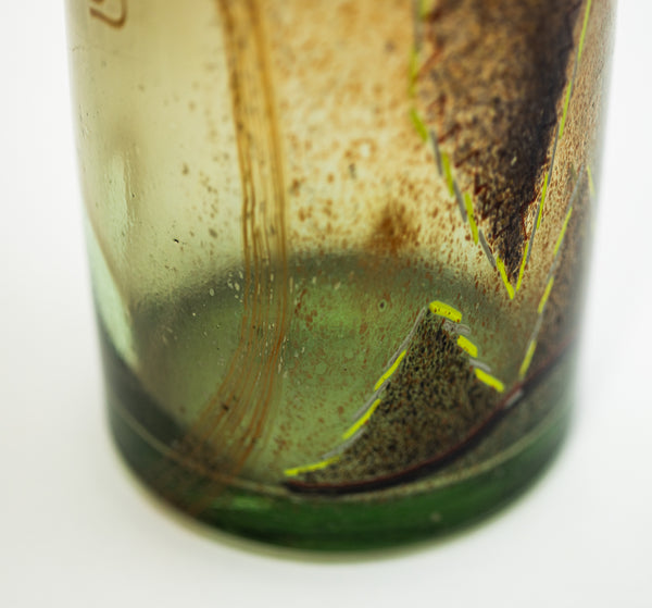 Dale Chihuly Indian Blanket Cylinder 1976 12” Signed Hand Blown Glass