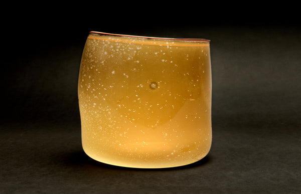 Dale Chihuly, 1980 Signed Indian Blanket Cylinder, Early Hand Blown Glass