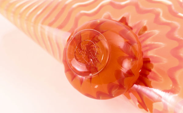 Dale Chihuly, Lapis Blue and Orange Five Piece Seaform Set, Signed 1988