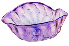 Dale Chihuly Large 15” 1989 Liliac Seaform Signed Hand Blown Glass