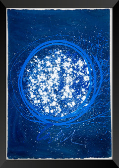 Dale Chihuly - Midnight Blue Float - 42x29 Signed Original Painting