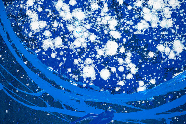 Dale Chihuly Midnight Blue Float 42x29 Signed Original Painting